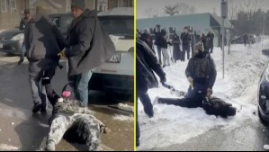 Agente de Migraciones de EEUU arrastró por el suelo a mujer ecuatoriana: Transeúntes imploraron que la liberaran