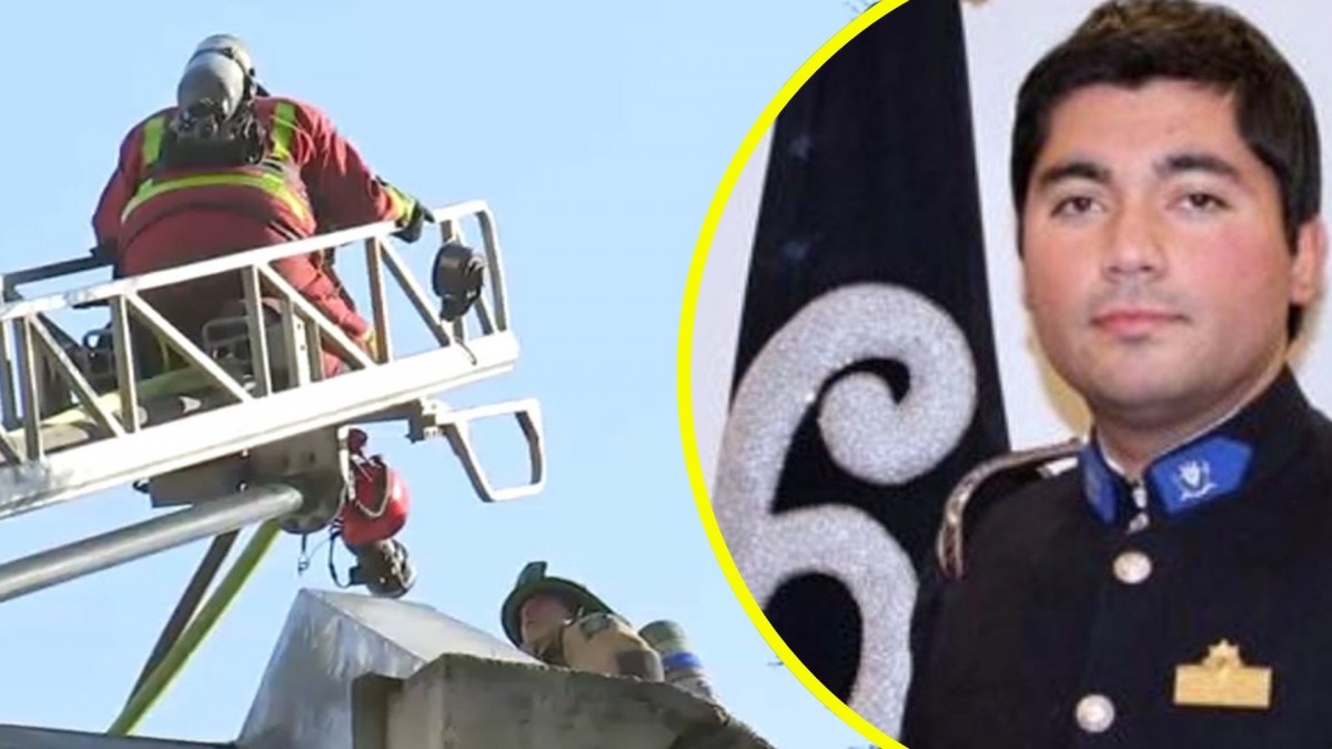 Muere bombero tras derrumbe durante incendio en cité en Santiago: Otros dos voluntarios resultaron heridos