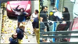 Les lanzaron frutas: Video muestra agresión de ambulantes a guardias municipales durante fiscalización en Temuco
