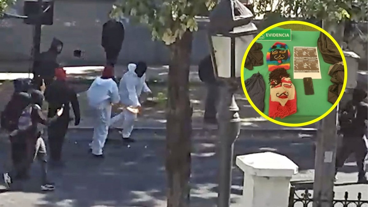 Detienen a adolescentes que lanzaron bombas molotov a Carabineros durante incidentes en el INBA: Menores tienen 14, 15 y 16 años