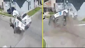 Video muestra a dos patrullas policiales chocando entre sí en plena persecución en Argentina