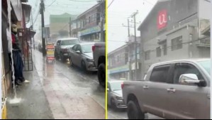 Fuertes precipitaciones sorprendieron a los habitantes de la zona sur del país