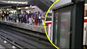 Así luce la primera puerta de seguridad instalada en los andenes de Línea 1 del Metro de Santiago