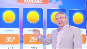 Hasta 35°C en Santiago: Jaime Leyton advierte altas temperaturas en la zona central para Navidad