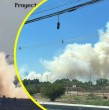 En la tarde de este miércoles 24 de diciembre, en vísperas de Navidad, un incendio forestal se originó en la comuna de Pudahuel, provocando una gran columna de humo.