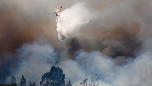 Conaf reporta 10 incendios forestales en combate: Los cinco siniestros principales han consumido más de 2.000 hectáreas