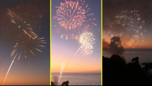 Año Nuevo en el Mar: Así fue el ensayo del show de fuegos artificiales en la costa de Viña