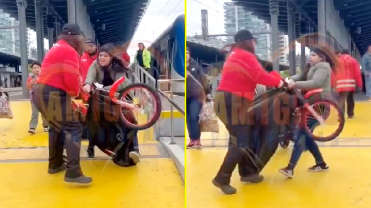 EFE responde por video viral en que guardia de Biotren impide que madre suba con bicicleta que había comprado a su hijo