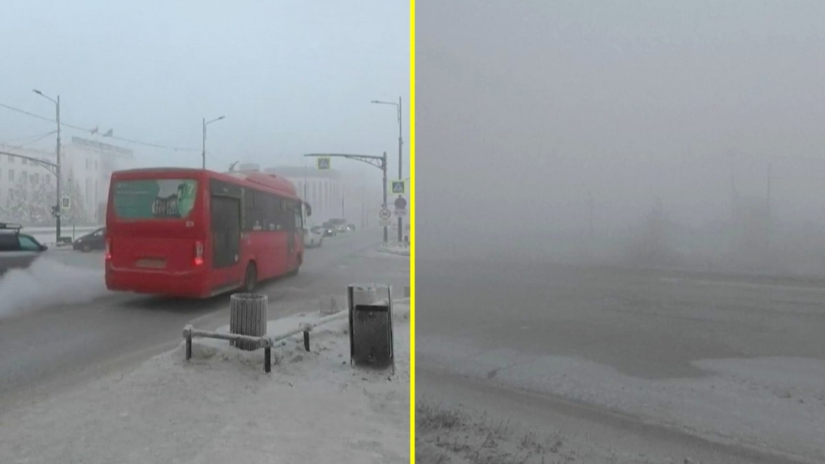 Frío extremo azota a Siberia: Temperaturas alcanzaron los -56°C en Navidad