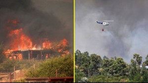 Incendios en el país: Senapred ordena evacuación en sector de la región de Valparaíso