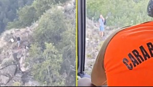 Carabineros rescató a joven que se extravió mientras realizaba trekking en sector precordillerano de Curicó
