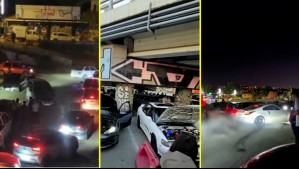 Realizan evento tuning sin permiso al costado de la feria que se instala en el Marga Marga