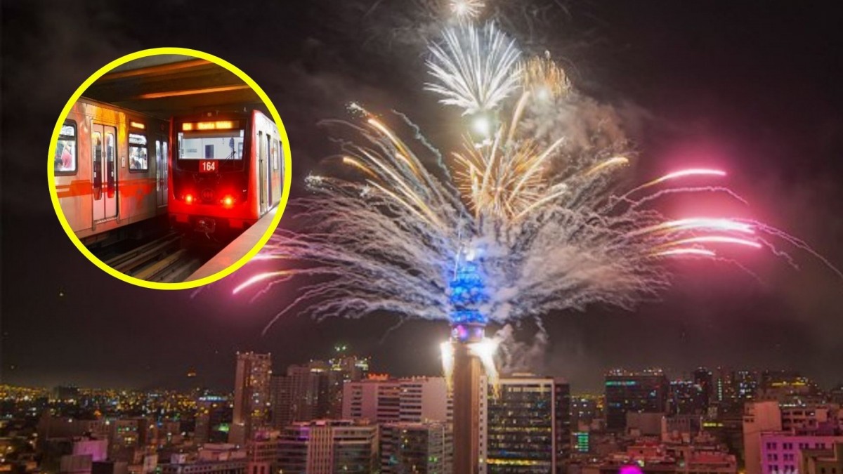 Año Nuevo en la Torre Entel: Metro de Santiago anuncia extensión horaria para recibir el 2026 en el centro capitalino