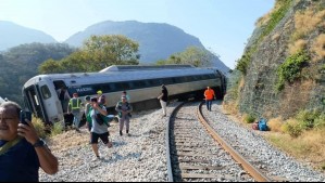 Autoridades no han confirmado muertos o heridos: Tren con 241 pasajeros se accidenta en el sur de México