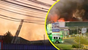 Se mantiene un foco activo en incendio que afectó a 150 bodegas cercanas al Mallplaza Norte