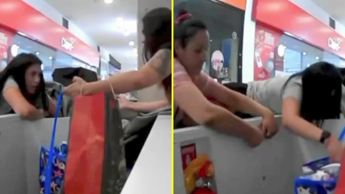 Aprovecharon el incendio: Así fue descarado robo de un grupo de mecheras en mall de Huechuraba