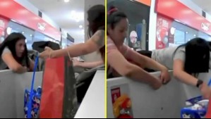 Aprovecharon el incendio: Así fue descarado robo de un grupo de mecheras en mall de Huechuraba