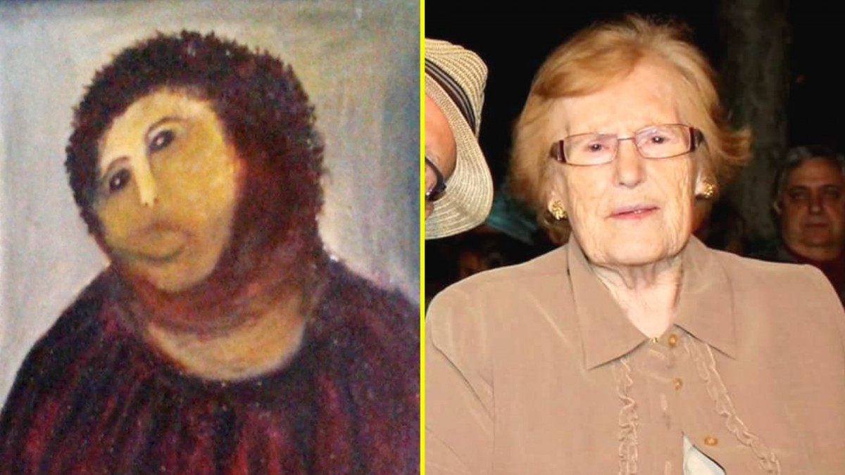 Muere Cecilia Giménez a los 94 años: Se hizo famosa por su fallida restauración del 'Ecce Homo'