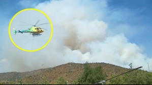 Incendio forestal en Las Condes ya ha consumido dos hectáreas