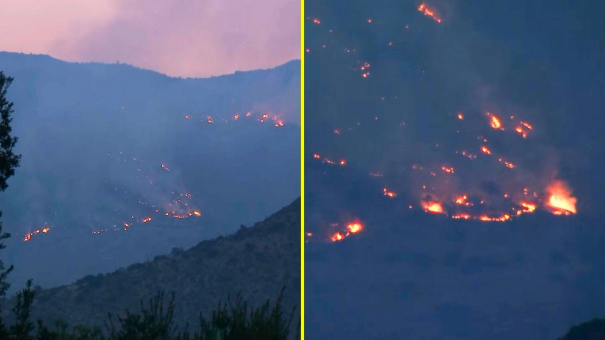 Incendio forestal en Las Condes no ha podido ser controlado: Dirección del viento amenaza a viviendas
