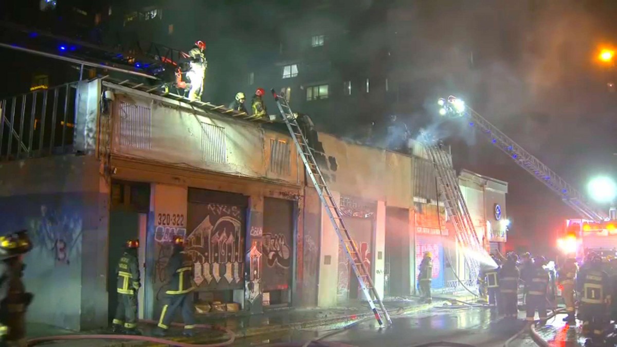 Incendio afectó a cité en el centro de Santiago