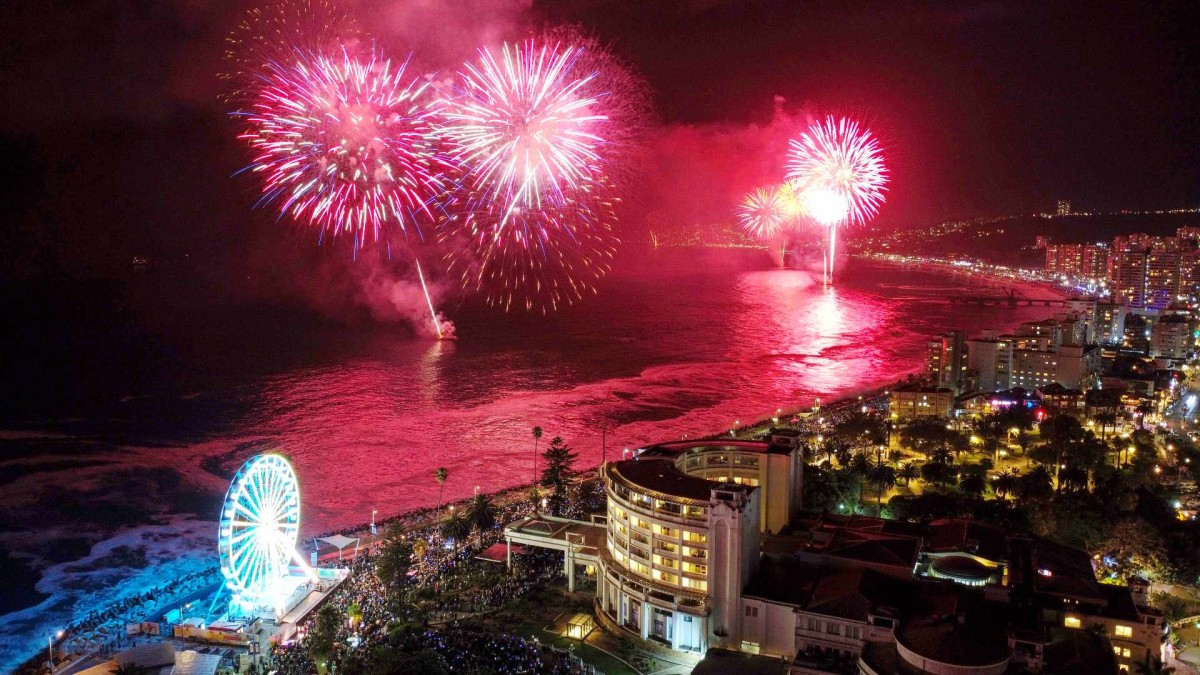 Año Nuevo en el Mar: Viña del Mar y Valparaíso esperan un millón de visitantes para recibir el 2026 con su show pirotécnico