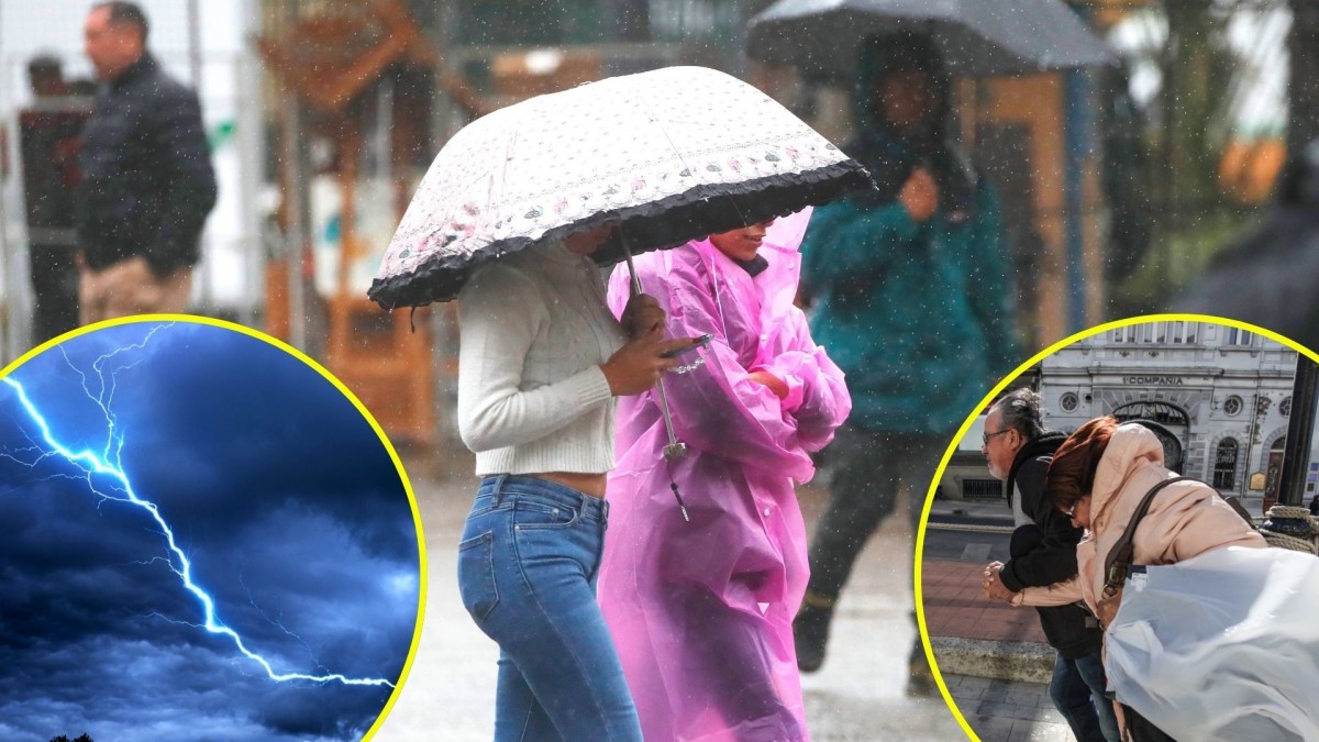 Año Nuevo con lluvias, viento y tormentas eléctricas: Las zonas donde se esperan precipitaciones este miércoles y jueves