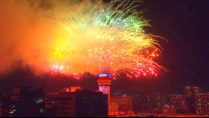 ¡Feliz Año Nuevo!: Así se vieron los fuegos artificiales de la Torre Entel para dar la bienvenida al 2026