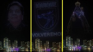 Con homenaje a Tommy Rey, la Virgen de la Tirana y la bandera chilena: Así fue el show de drones de Año Nuevo en Iquique