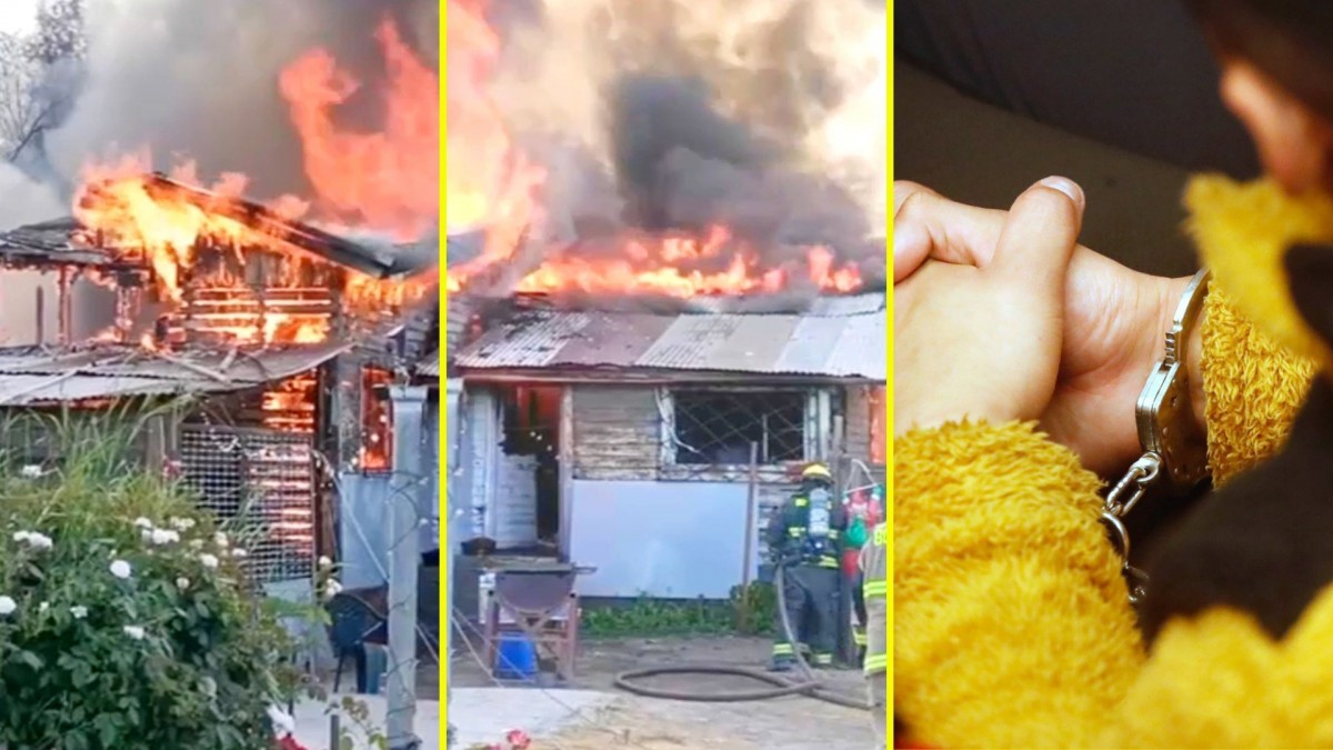 Arresto domicilio nocturno para conductor ebrio que incendió vivienda tras choque en Paine