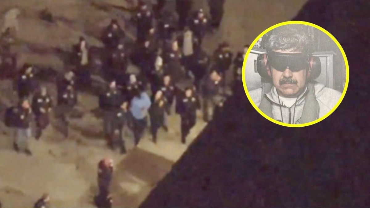 Así bajó del avión Nicolás Maduro tras llegar a Estados Unidos para ser juzgado