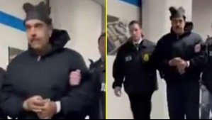 El primer registro de Maduro arrestado en Nueva York: Video lo muestra ingresando esposado a centro de detención