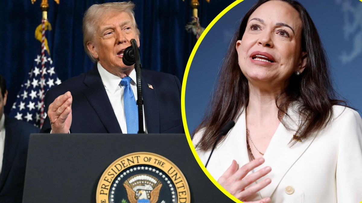 'Va a ser muy difícil para ella ser la líder': Donald Trump ante posibilidad de que Marina Corina Machado tome el poder