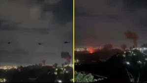 Videos muestran las explosiones que se registraron en Caracas durante la madrugada y la llegada de al menos seis helicópteros