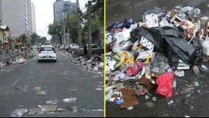 Con abundantes botellas de cervezas: Así quedaron las calles de Estación Central tras las extensas celebraciones de venezolanos