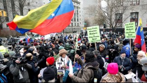 Formalización de Nicolás Maduro: Se registran manifestaciones en las afueras de la Corte en Nueva York