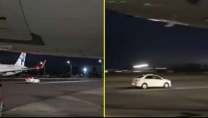 Video muestra momento en que conductor ingresó ebrio y a toda velocidad a la pista del aeropuerto Carriel Sur