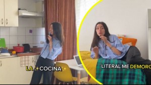 'Tiene todo lo que necesito': Usuaria de TikTok mostró cómo es vivir en un departamento de 18 metros cuadrados en Santiago