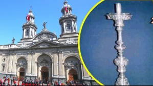 Roban candelabros del siglo XVIII desde la Catedral de Santiago