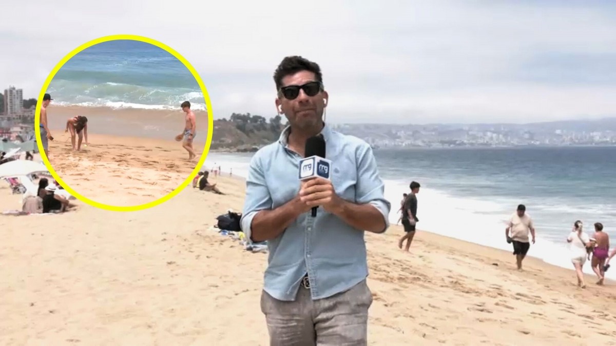Con turistas argentinos y familias: Karim Butte muestra cómo está la playa de Reñaca este verano