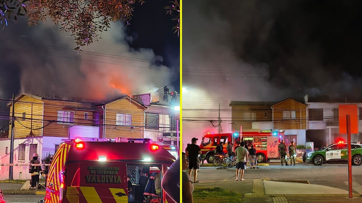 Incendio afecta a oficinas de seremis de Energía y de la Mujer en Los Ríos