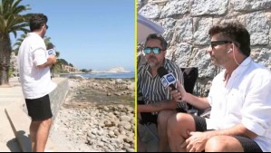 Con disminución de arena: Karim Butte muestra el estado de playa en Algarrobo