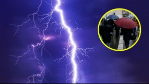 Ahora serán cinco días: Meteorología actualiza aviso de tormentas eléctricas en tres regiones y anuncia hasta 15 mm de lluvias
