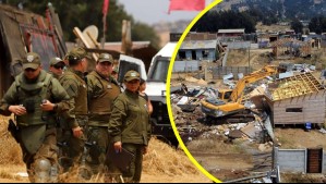 Dos carabineros son baleados en desalojo de toma de San Antonio: 'Los antisociales se esconden detrás de las estructuras'