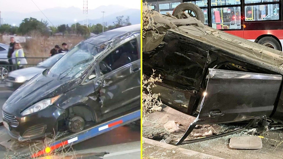 Insólito: Auto encontrado volcado en plena avenida de San Bernardo acumula 186 multas