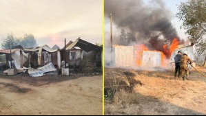 Incendios forestales arrasan con 25 viviendas y más de 1.000 hectáreas en la región de Ñuble