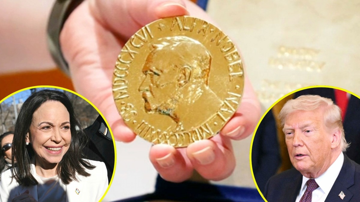 Machado regaló medalla del Nobel de la Paz a Trump en su visita a la Casa Blanca