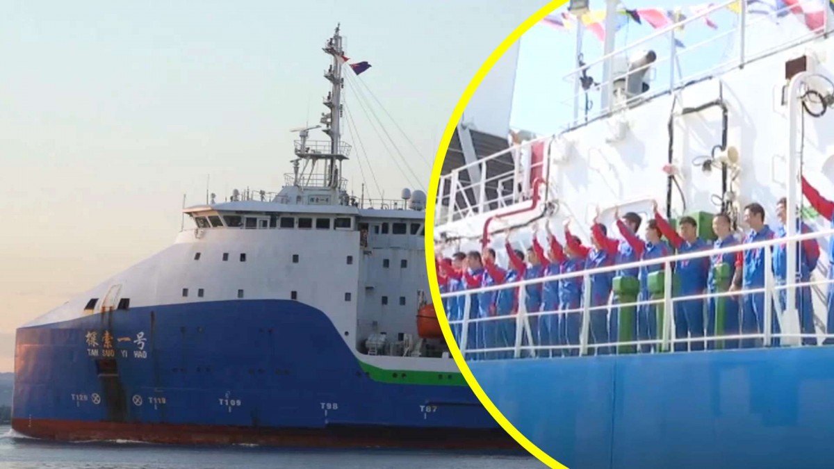 Buque chino es acusado de espionaje: Expedición a la fosa de Atacama enciende cuestionamientos