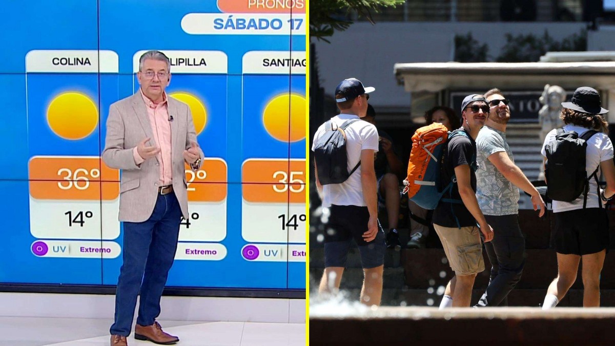 'A las 9 de la noche podríamos tener 27°C': Jaime Leyton advierte por ola de calor en Santiago y lluvia en el sur de Chile