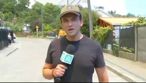 Gonzalo Ramírez en Palomares: Familias le cuentan que se mantienen en sus casas pese al avance del fuego